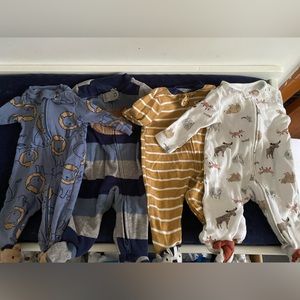 Baby Boy Sleeper Bundle 0/3 month
